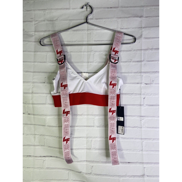 LF The Brand Cropped Straps Bandage Bralette Crop Top Womens Juniors Size M - Picture 1 of 9